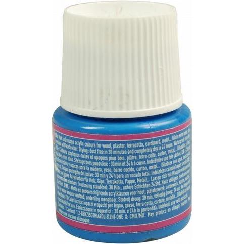Thumbnail - Pebeo, Künstlerfarbe + Bastelfarbe, Deco Matte Acrylfarben (Azurblau, 45 ml)