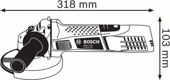 Actual product image Bosch Professional GWS 7-115 E (115 mm)