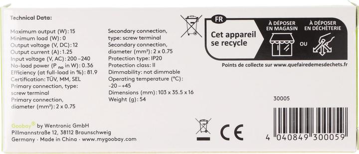 Immagine prodotto Goobay Trasformatore LED