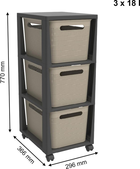 Actual product image Rotho Tower Brisen (30 x 35 x 38 cm)