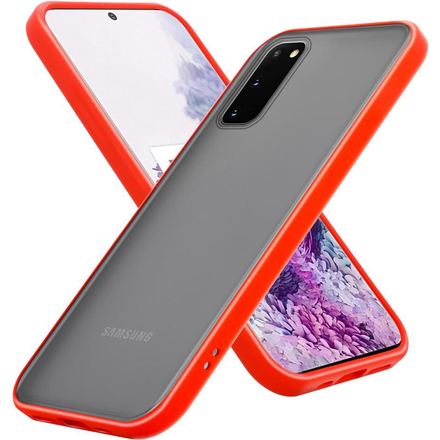 Cadorabo Hybrid Matt Cover (Samsung Galaxy S20+), Smartphone Hülle, Transparent