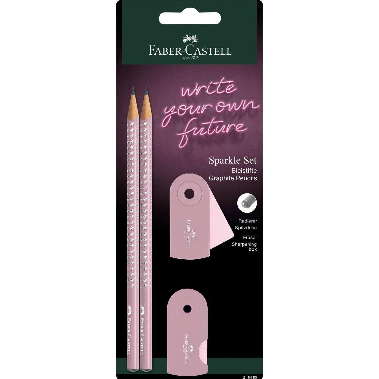 Thumbnail - Faber-Castell, Bleistift, Schreibset Grip Sparkle (2 mm, B, 2 x)