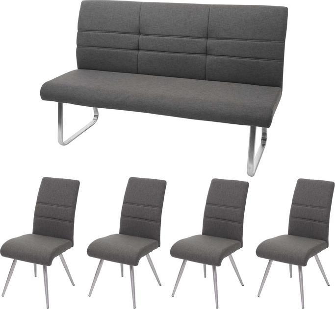 Actual product image Mendler Set 4x+bench HWC-G55