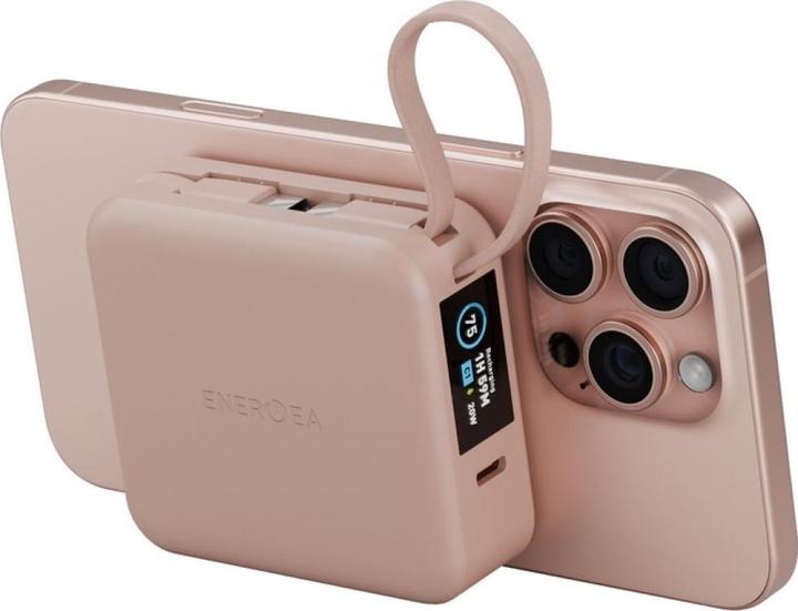 Actual product image Energea Induction PowerBank MagPac Mini Plus 3C 10000mAh Magsafe pink (10000 mAh, 20 W)