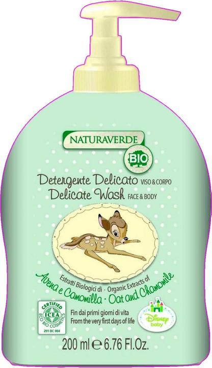 Actual product image Naturaverde ICEA Eco Cosmetics Ultra Gentle Body and Face Cleansing Gel Bambi 200ml
