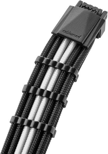 Immagine prodotto CableMod Kit di cavi C-Series Pro ModMesh 12VHPWR per Corsair RM, RMi, RMx (etichetta nera) - nero/bianco