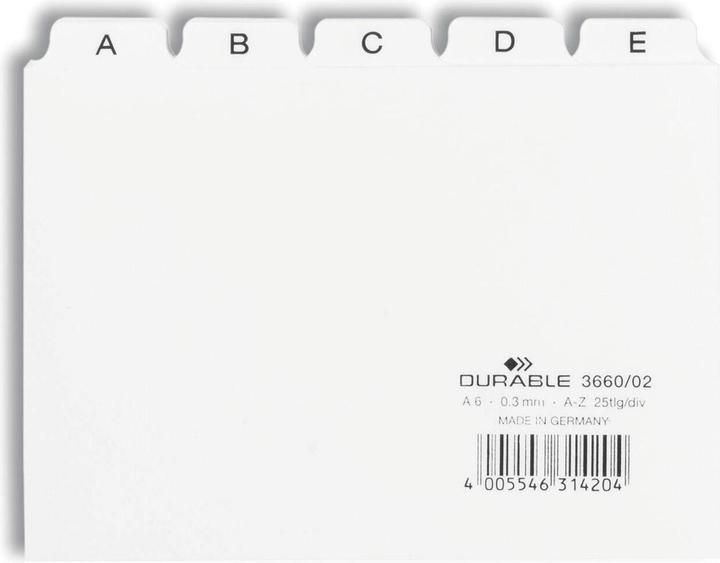 Actual product image Durable Guide register (A6)