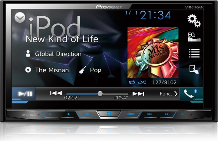 Produktbild Pioneer AVH-X5700DAB inkl. DAB-Antenne (Apple Carplay)