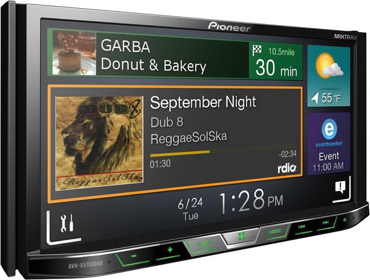 Actual product image Pioneer AVH-X5700DAB incl. DAB aerial (Apple Carplay)