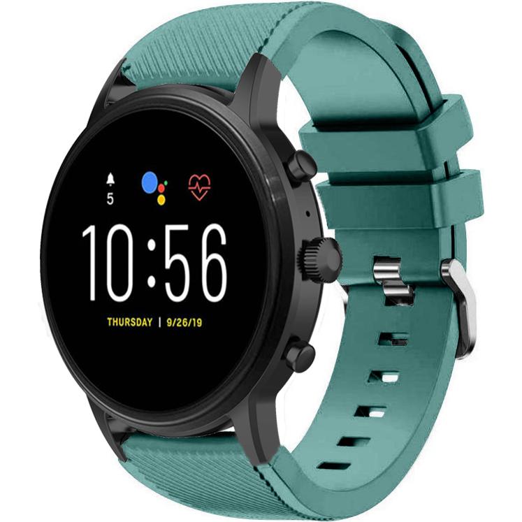 Strap-it Silikonarmband (22 mm, Silikon), Uhrenarmband, Grün