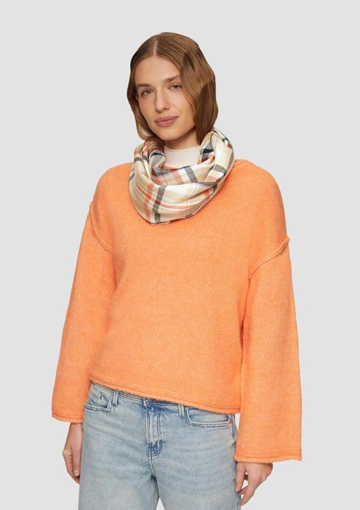 Immagine prodotto s.Oliver Snood Karierter Loop-Schal aus Viskosemix