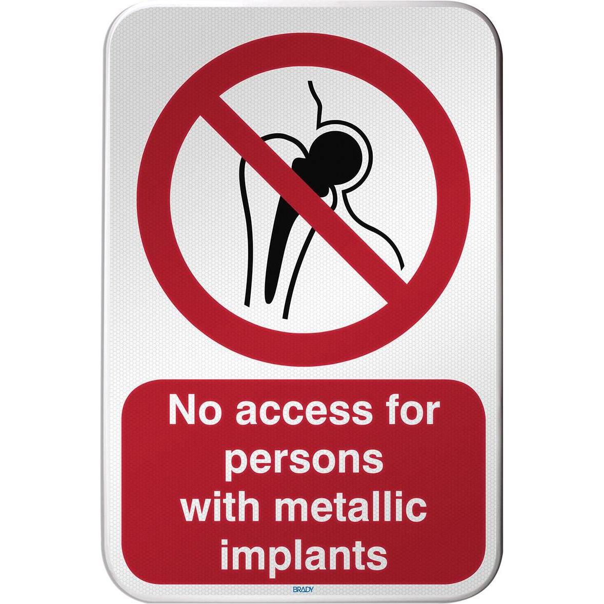 Brady, Etiketten, ISO Safety Sign - No access