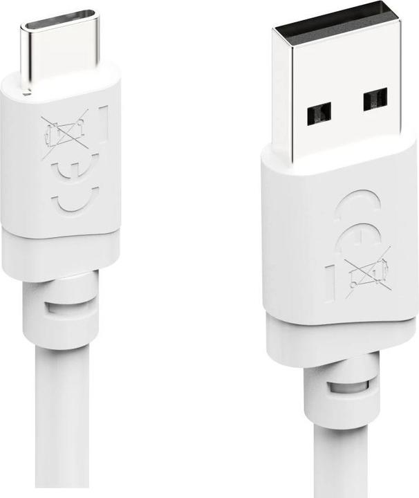 Produktbild Hama Ladekabel, USB-A - USB-C, 2 m, Weiss (2 m, USB 2.0)