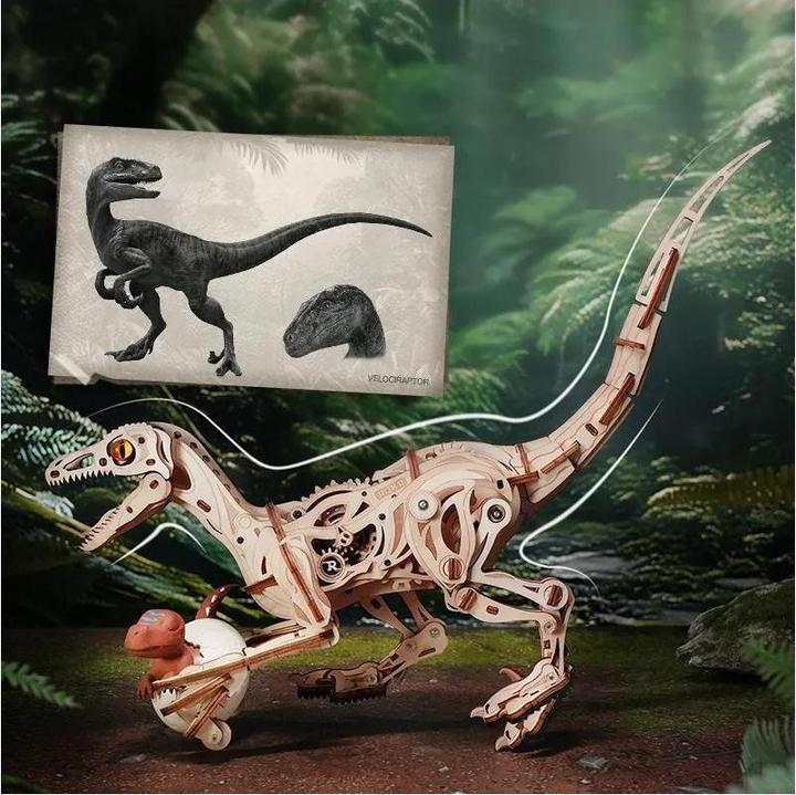 Actual product image Robotime Bausatz Velociraptor, Modell Art: Dekoration