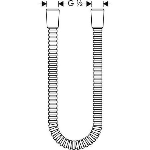 Thumbnail - hansgrohe, Duschsystem, Metallbrauseschlauch AXOR MONTREUX DN 15 1600mm brushed nickel