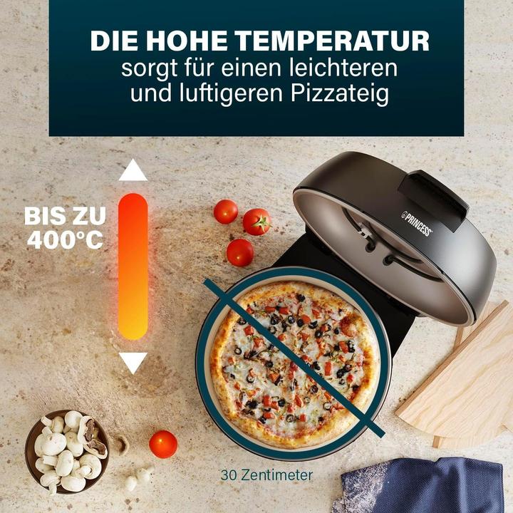 Actual product image Princess Oven Pro pizza oven Pilot light, timer function, cool-touch housing
