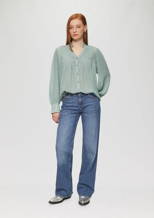 Image du produit S.Oliver Bluse Strukturierte Chiffonbluse mit Punktemuster (42)