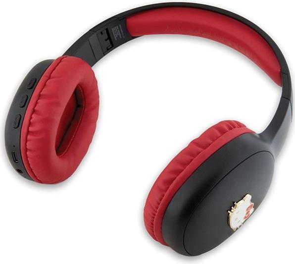 Actual product image Hello Kitty słuchawki nauszne Bluetooth HKBHA1BKHLMK czarny/black Metal Logo (8 h, Wireless)