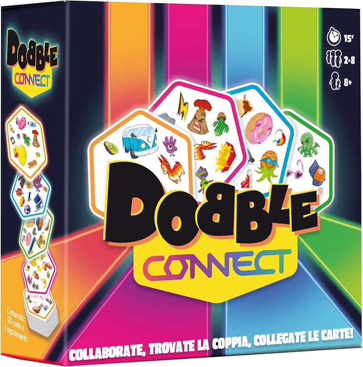 Produktbild Asmodée 8268 - ASMODEE - Dobble connect (Italienisch, 2 - 8 Spieler)