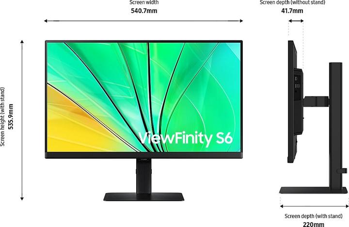 Actual product image Samsung ViewFinity S6 - S60D (2560 x 1440 pixels, 24")
