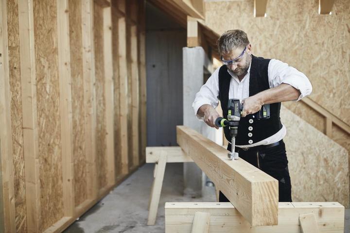 Actual product image Festool Cordless drill driver QUADRIVE TDC 18/4 I-Basic (Rechargeable battery operated)