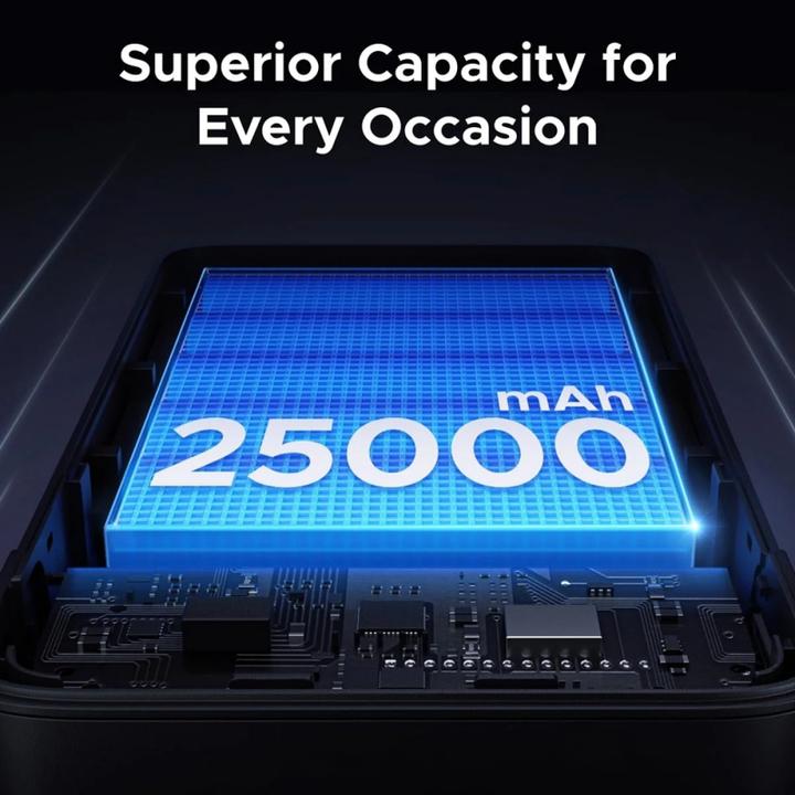 Actual product image Ugreen Nexode PB552 25,000mAh 165W PowerBank with Built-in USB-C Cable (25000 mAh, 165 W)