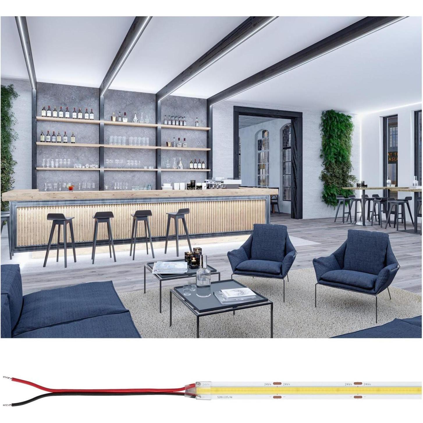 Paulmann, LED Streifen, Pro Strip Gold P150 COB (Tageslicht, 500 cm, Indoor)