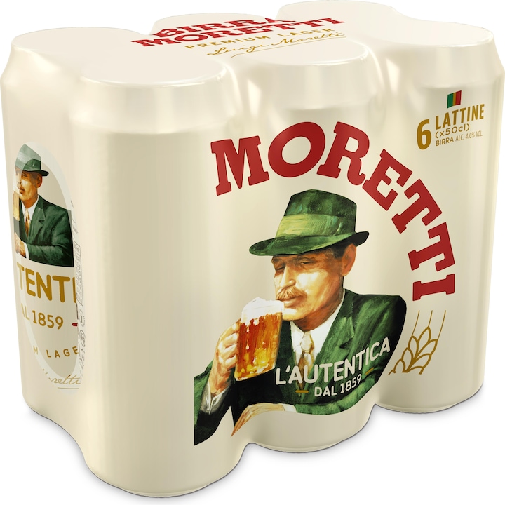 Actual product image Birra Moretti L'Autentica (6 x 50 cl)