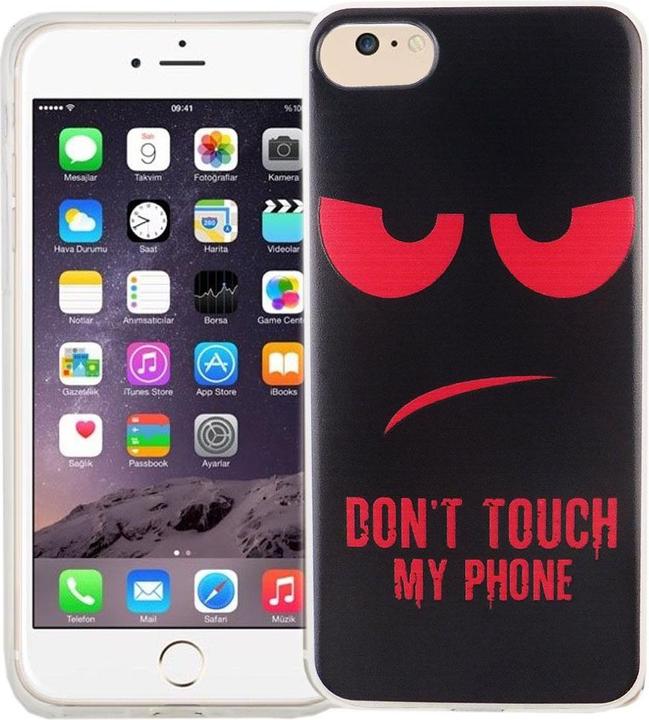 Actual product image König Design Mobile Case for Apple iPhone 7 Dont Touch Red Case Cover Motif TPU New (Apple iPhone 7)