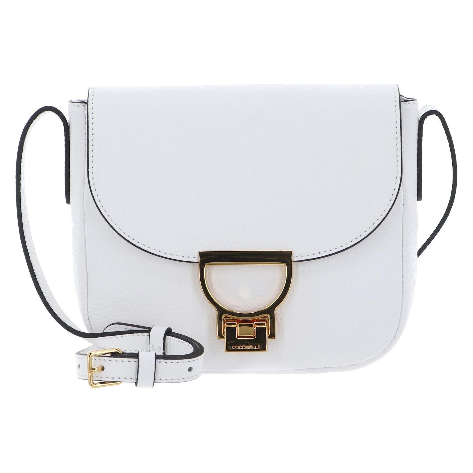 Coccinelle, Damen, Handtasche, Arlettis Crossbody Grained Leather, Weiss