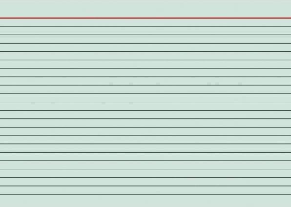 Brunnen Index card DIN A5 landscape lined green 100 pcs./pack. (A5, 180 g/m²)