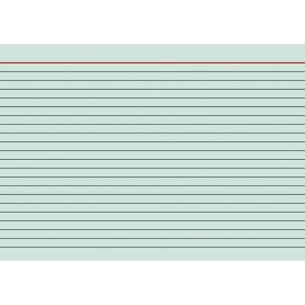 Brunnen, Karteikarten, Karteikarte DIN A5 quer liniert grün 100 St./Pack. (A5, 180 g/m²)