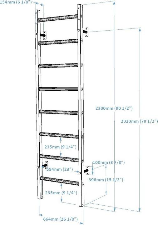 Produktbild BenchK Sprossenwand System 200B