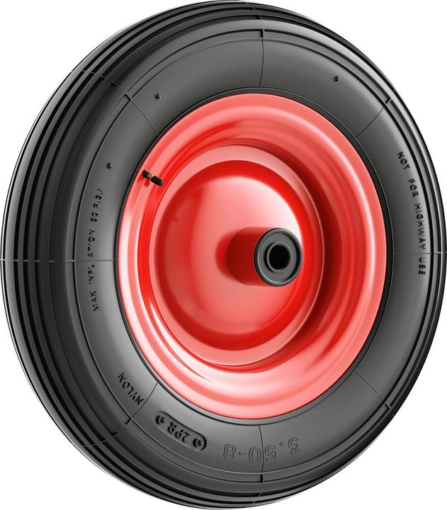 Produktbild Wiltec Rad Reifen 4.00-8 160kg Winkelventil Luftreifen Felge Ersatzrad Sackkarre