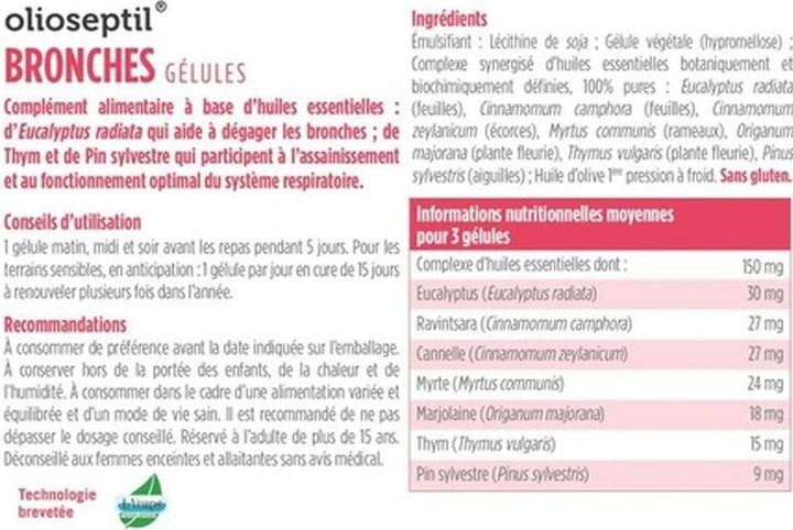 Immagine prodotto Olioseptil Bronchus 15 Capsule