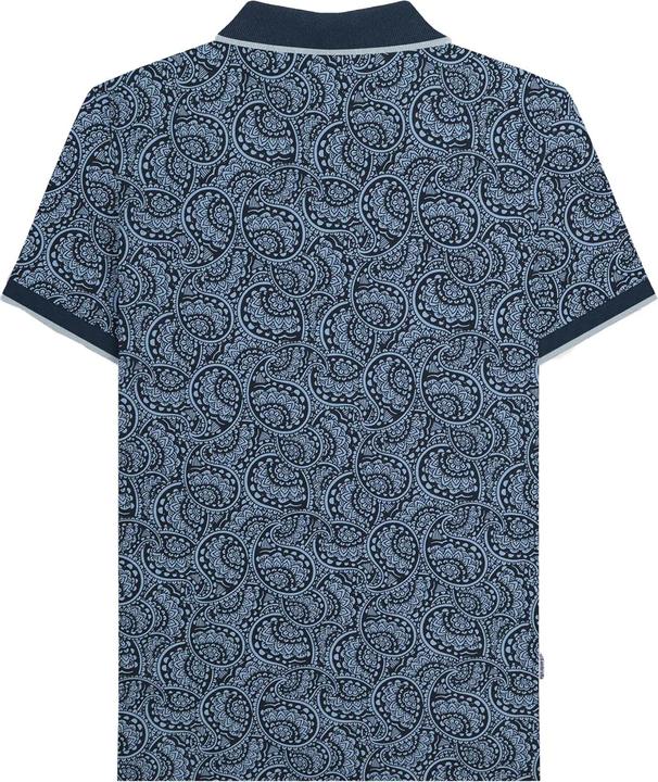 Actual product image Lambretta Mens Paisley Tonal Big & Tall Polo Shirt (5XL)