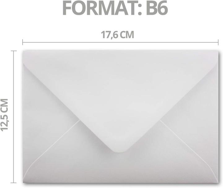 Actual product image Neuser Papier 25 Stück Briefumschläge B6 mit Goldfutter (125 x 176 mm, B6, 25x)