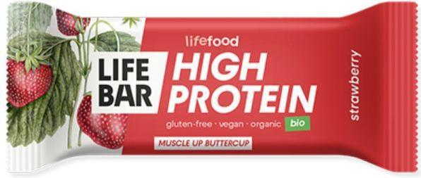 Actual product image Lifefood Organic Lifebar Protein Bar Strawberry (15x40g) (15 pcs., 796 g)