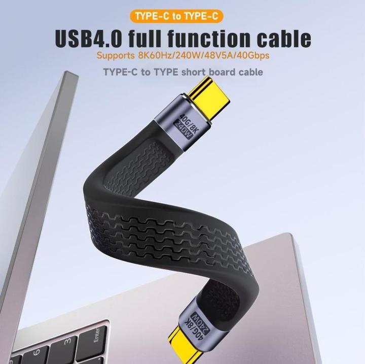 Actual product image PowerGuard USB C – USB C (0.10 m, USB 4.0, 240 W)