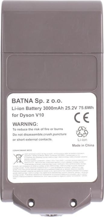 Image du produit Extralink Batterie rechargeable pour aspirateur Dyson V10 25.2V 3000mAh