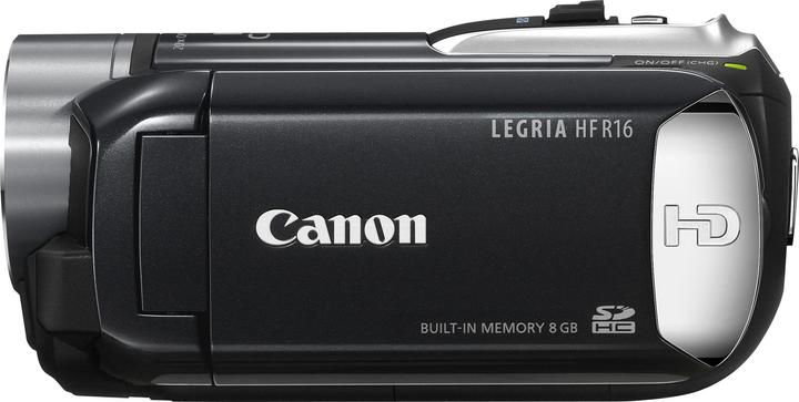 Produktbild Canon Legria HF R16, Full-HD Flash Camcorder, 8GB, Schwarz (20 x)