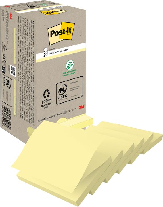 Actual product image Post-it Green Z-Notes (76 x 76 mm)