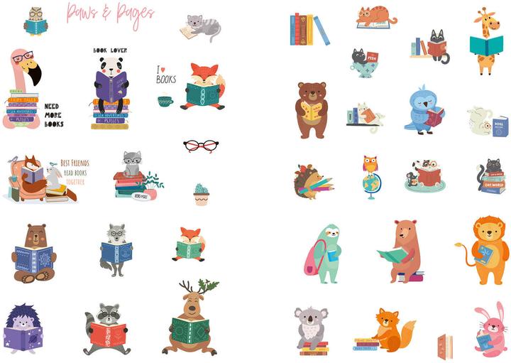 Image du produit I love books - Mein Stickerbuch: Für alle #booklover