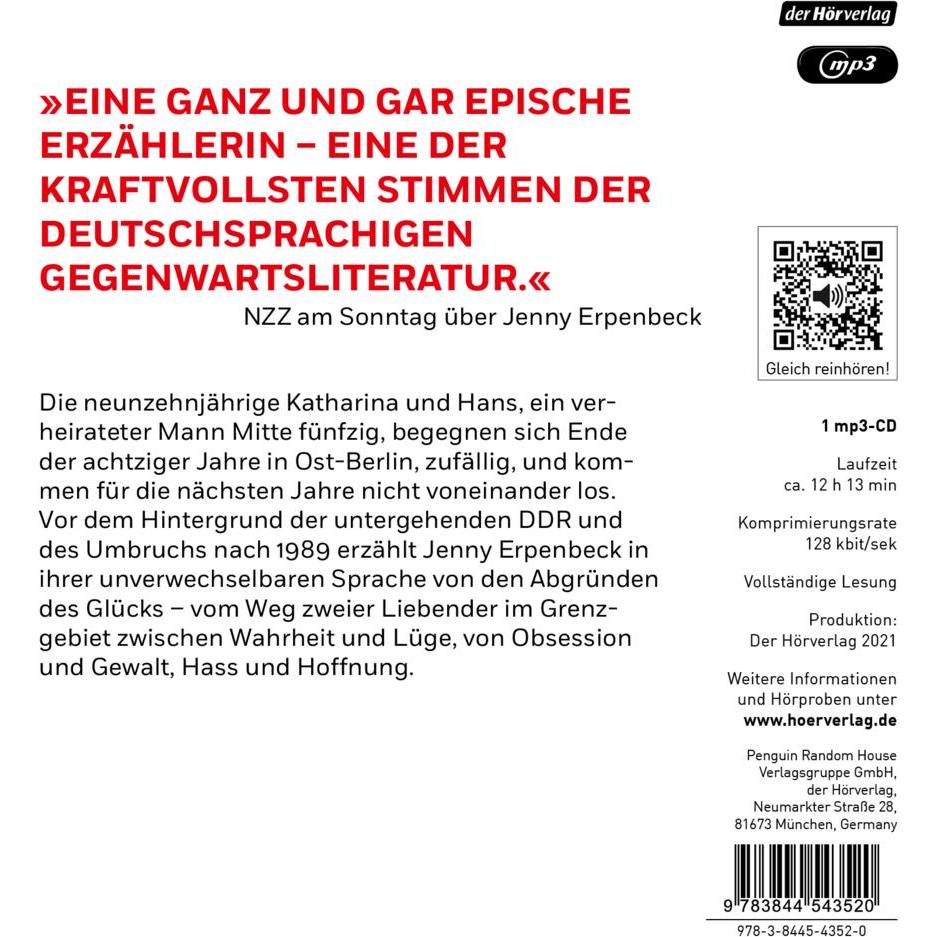 Thumbnail - Kairos, Hörbücher von Jenny Erpenbeck