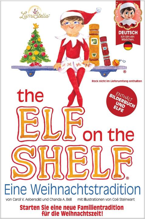 Image du produit Elf on the Shelf fille avec livre, version allemande