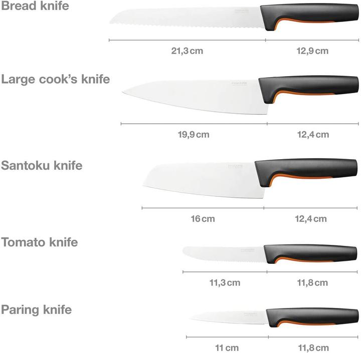 Produktbild Siena Garden Küchenmesser-Set 5-teilig (21.30 cm)