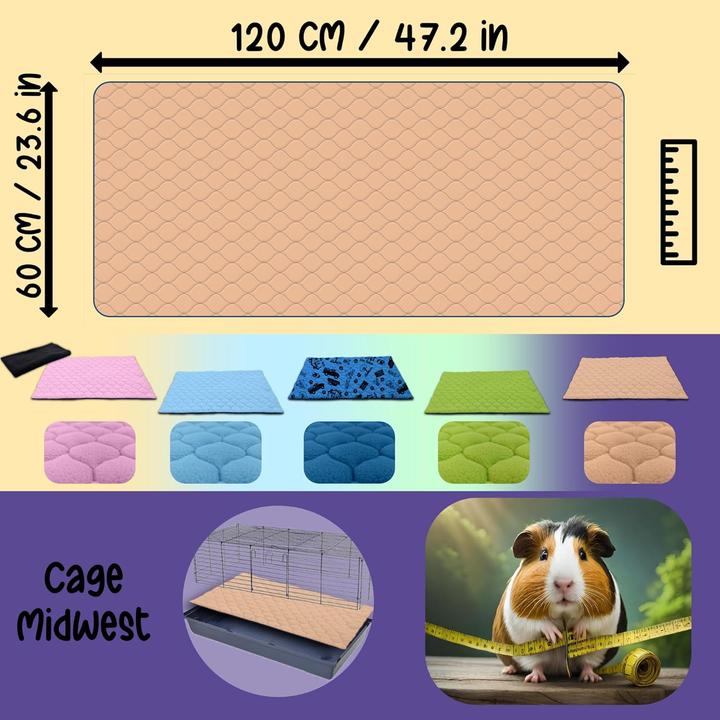 Immagine prodotto Neo solvo Käfigeinlage für Kaninchen & Meerschweinchen (120x60 cm)