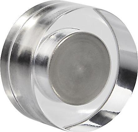 Image du produit Magnetoplan Plot magnétique design, pour tableaux en verre, lot de 12, Ø 20 mm, transparent. (12 x)