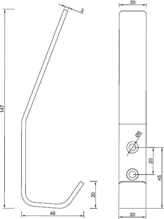 Actual product image Werkstarck Coat hook