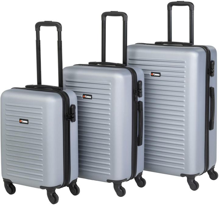 Actual product image Koor Travel case set of 3, silver grey (32 l)